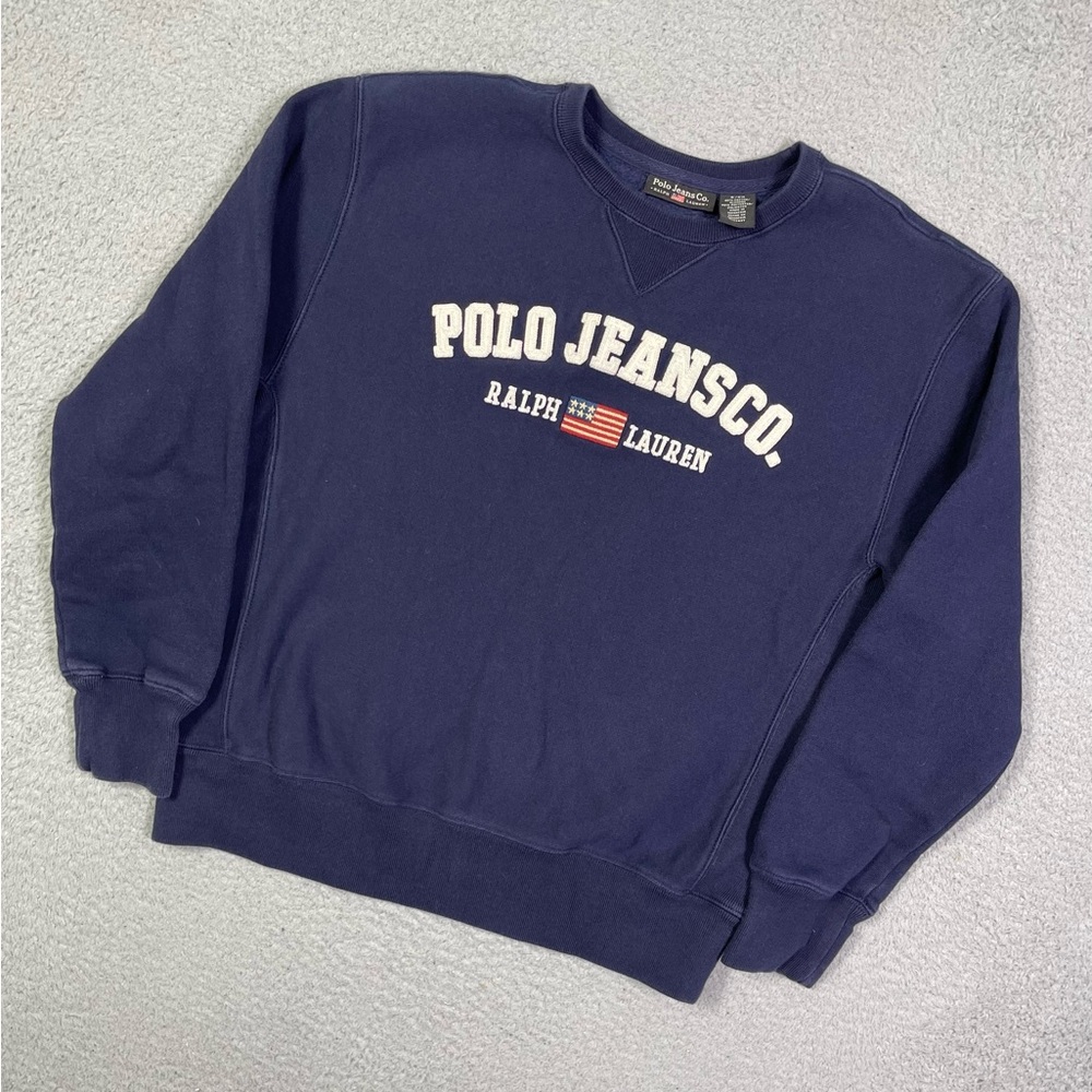 Polo by Ralph Lauren Navy "Polo Jeans Co." Crewneck Sweatshirt